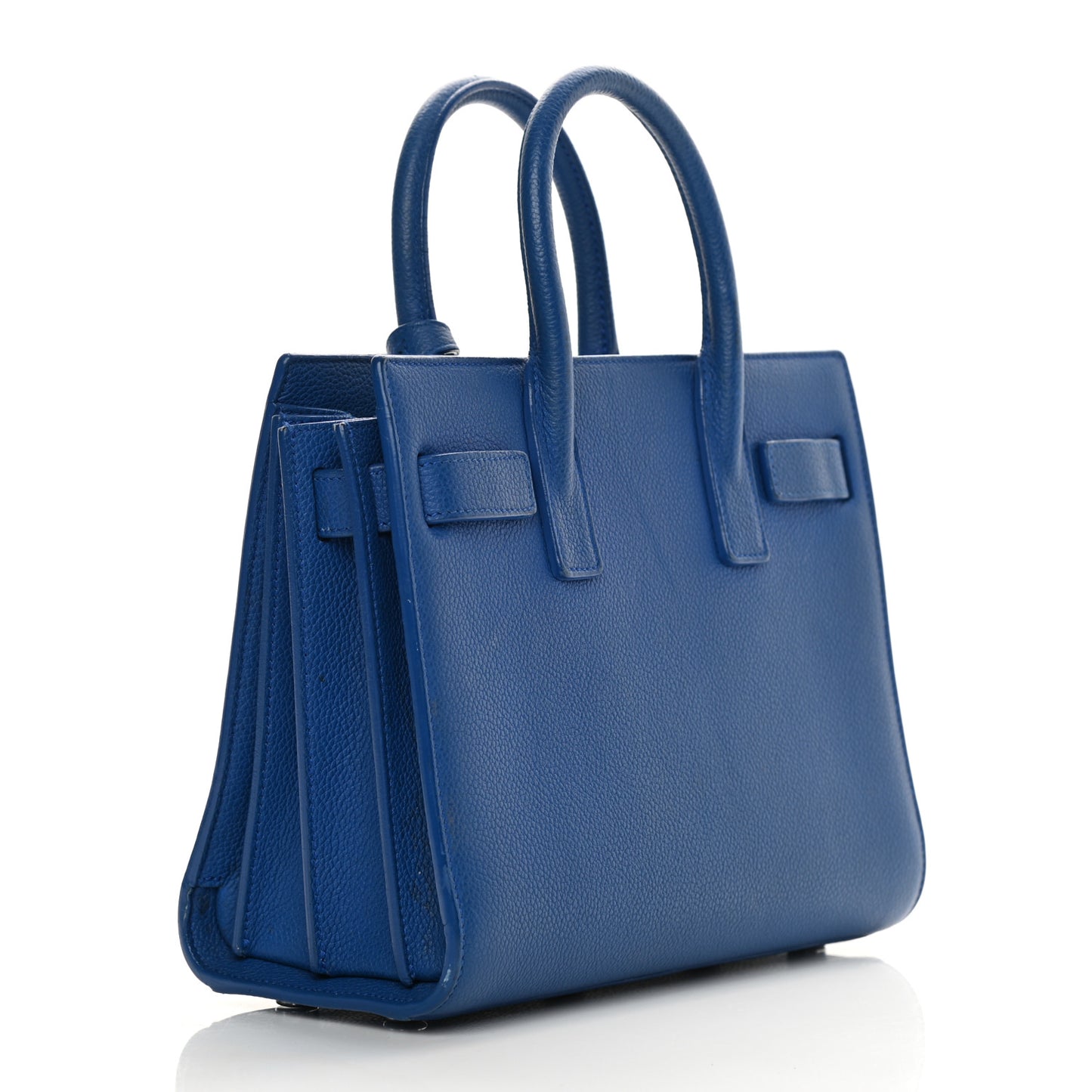 Grained Calfskin Nano Sac De Jour Royal Blue