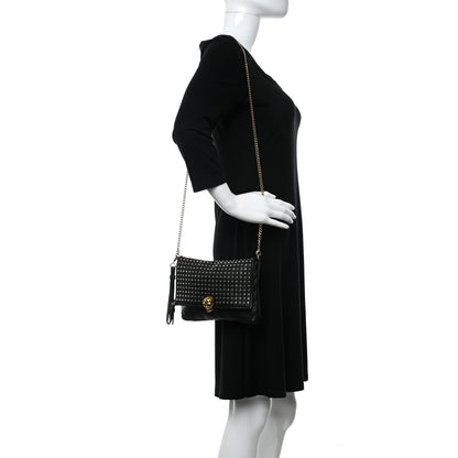Alexander McQueen Calfskin Studded Skull Bag Black 2 of 11