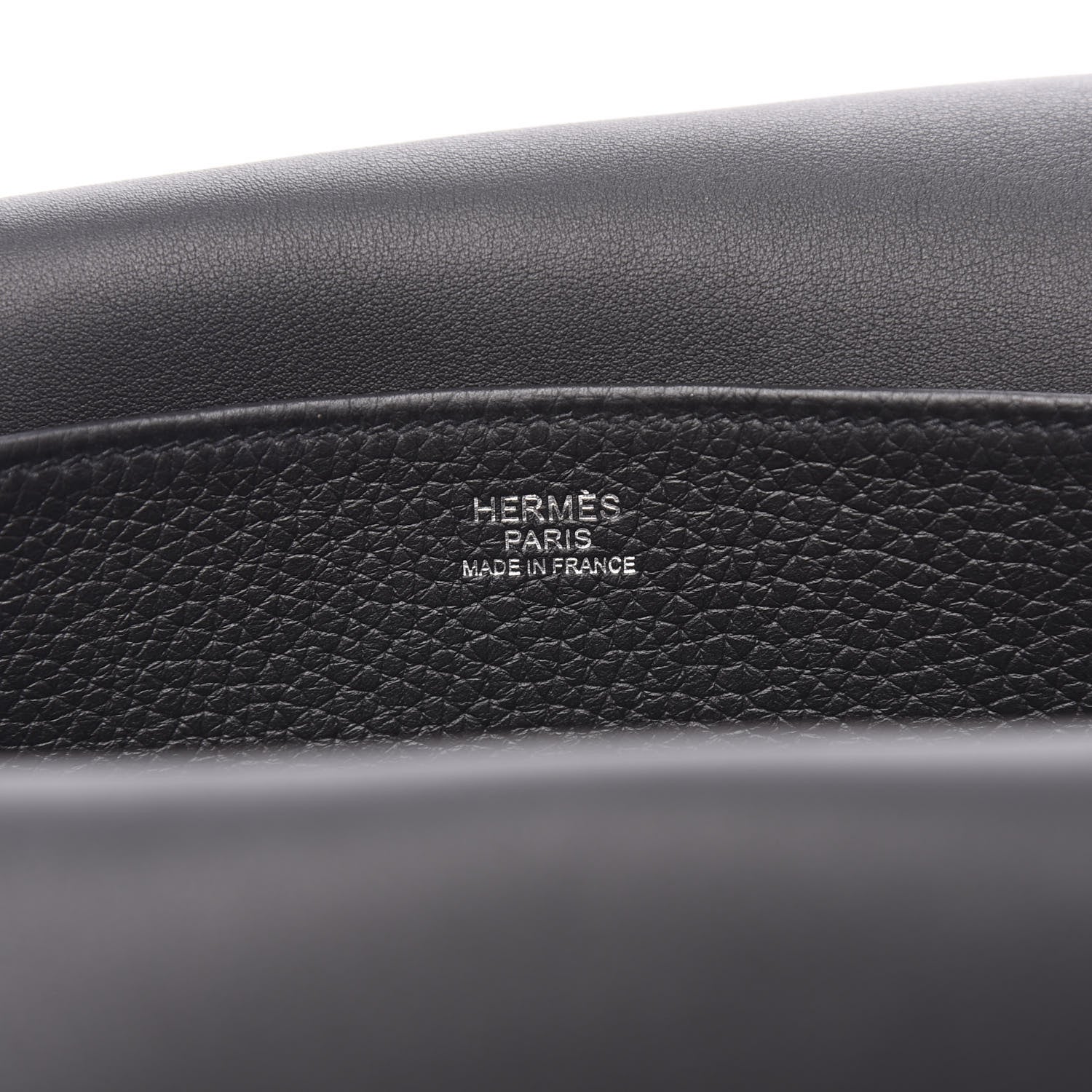 Hermes Taurillon Clemence Halzan 25 Black 8 of 12