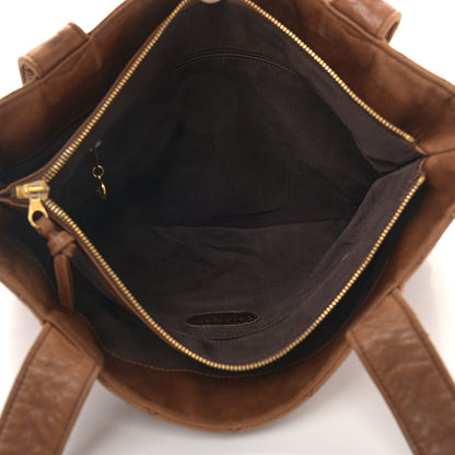 Chanel Lambskin Quilted Tote Brown 5 of 9