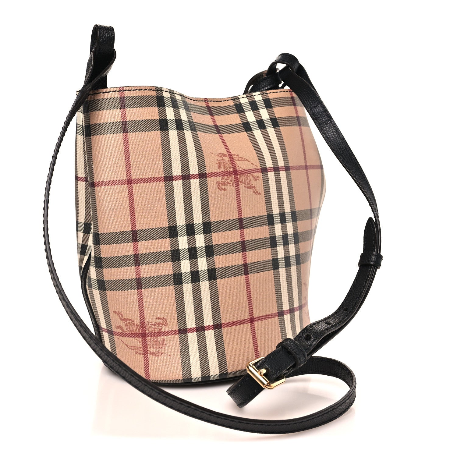 Burberry「バーバリー」 Burberry Haymarket Check Colours Small Lorne Bucket Crossbody