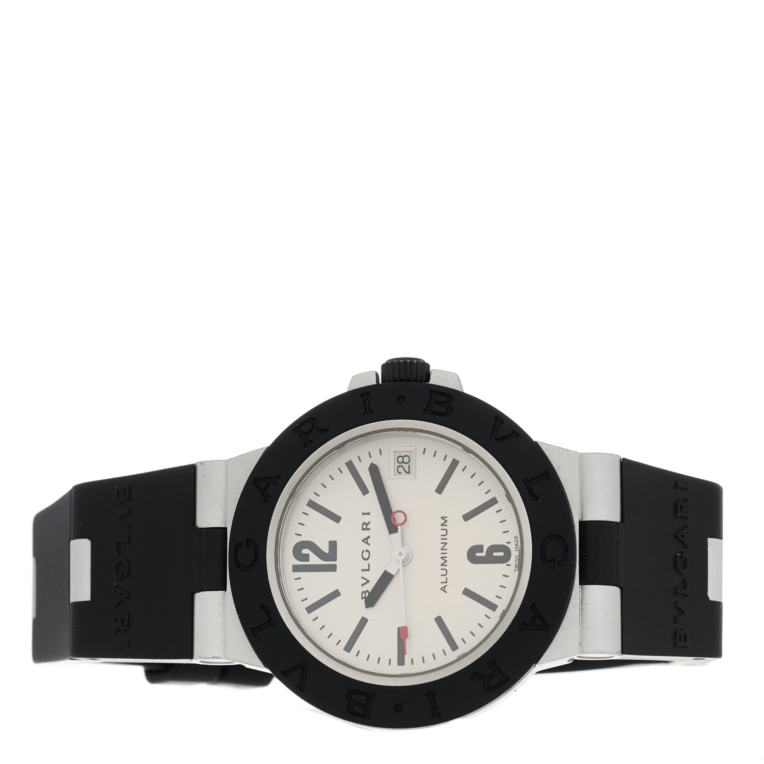 Bulgari Aluminum Rubber 38mm Diagono Automatic Watch 2 of 4