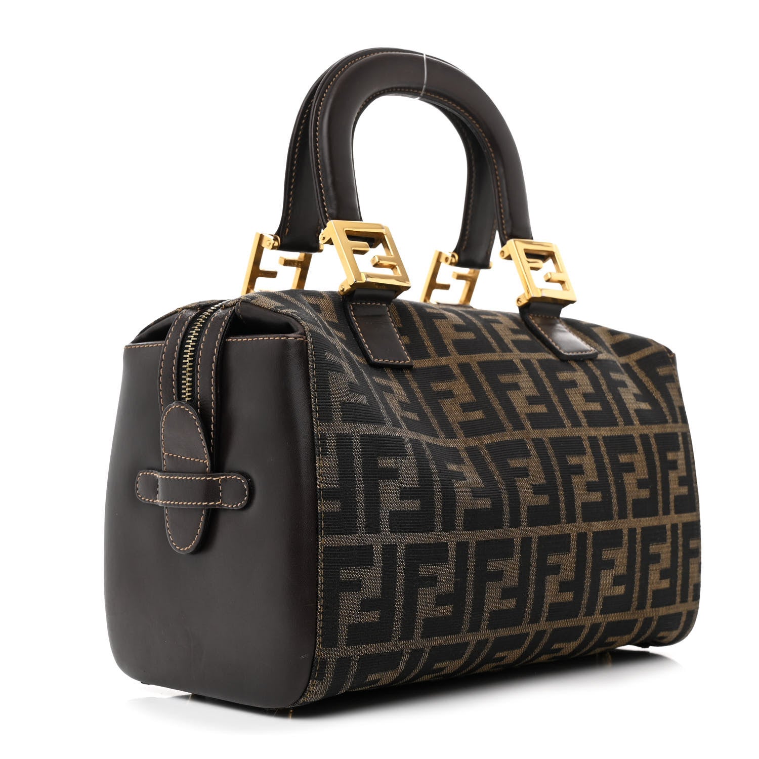 Fendi Zucca Boston Tobacco 3 of 12