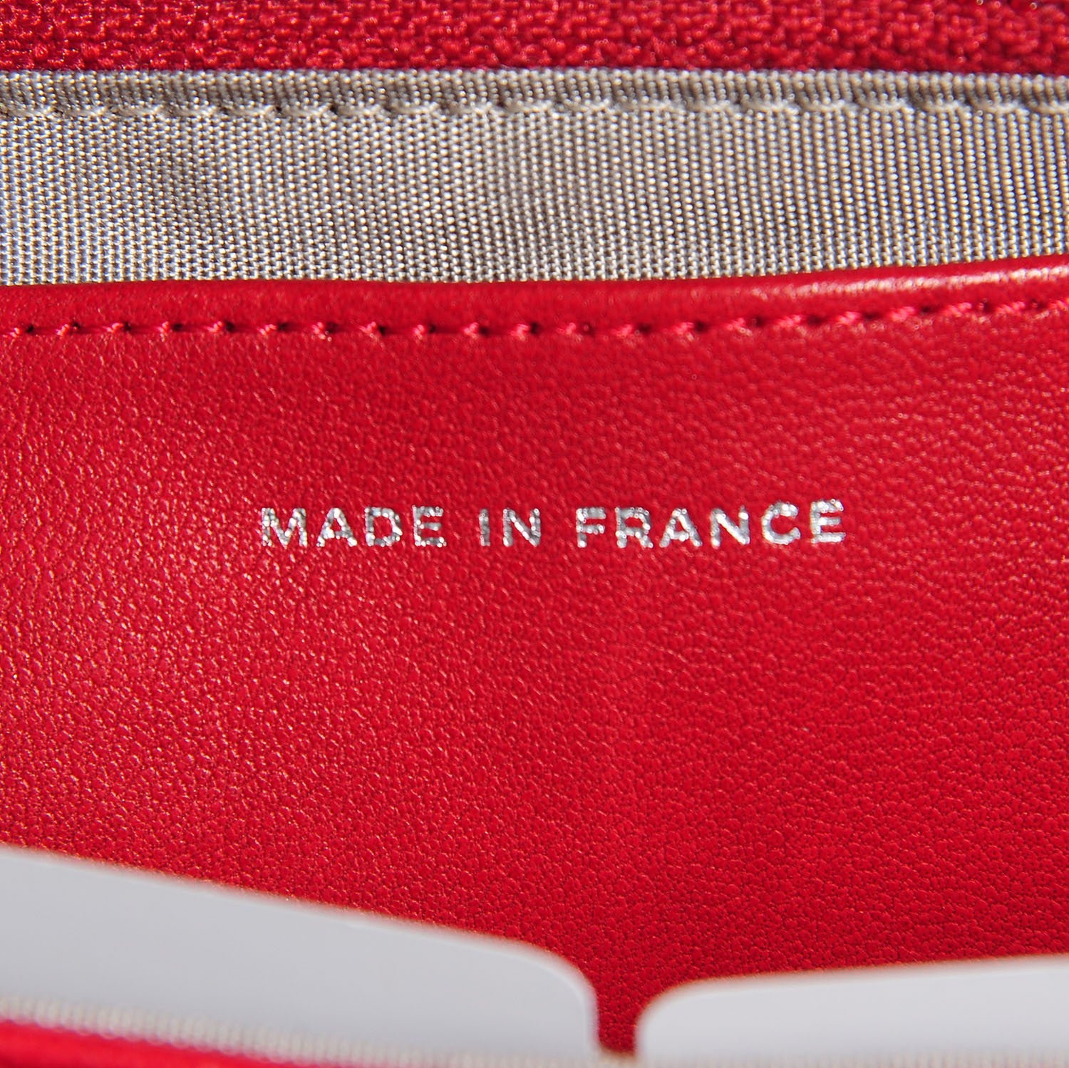 Chanel Lambskin Half Moon Wallet On Chain WOC Red 9 of 9