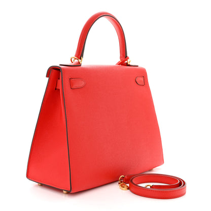 Hermes Epsom Kelly Sellier 28 Rouge de Coeur 3 of 11