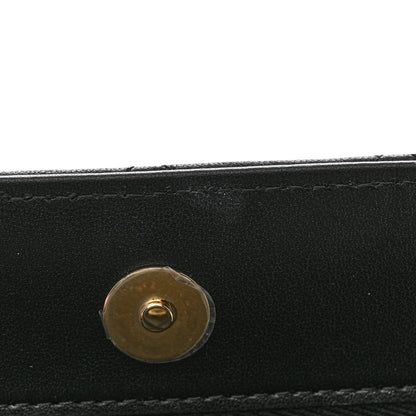 Chanel Lambskin Quilted Enamel Wallet On Chain WOC Black 12 of 12