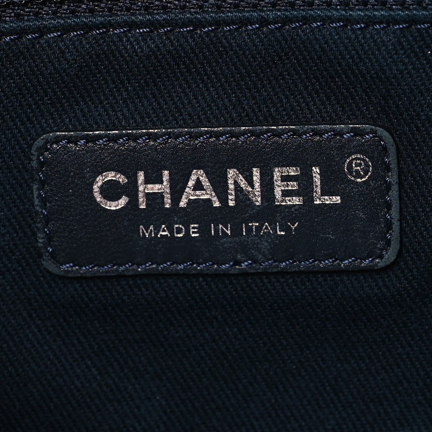 Denim Small Deauville Tote Dark Blue