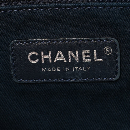 Chanel Denim Small Deauville Tote Dark Blue 6 of 12