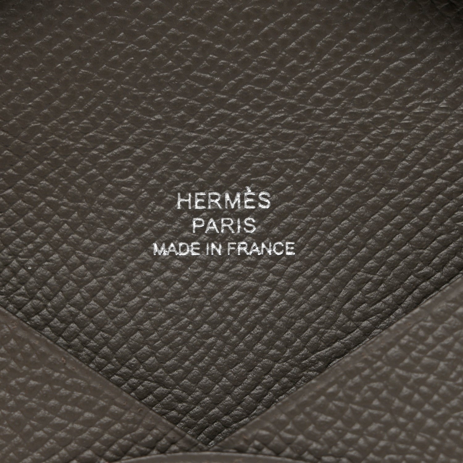 Hermes Epsom Calvi Card Case Gris Meyer 6 of 7