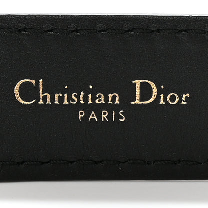 Christian Dior Calfskin D Fence Belt 75 30 Black 5 of 9