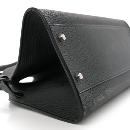 The Row Matte Grained Calfskin Margaux Shoulder 12 Black 8 of 10