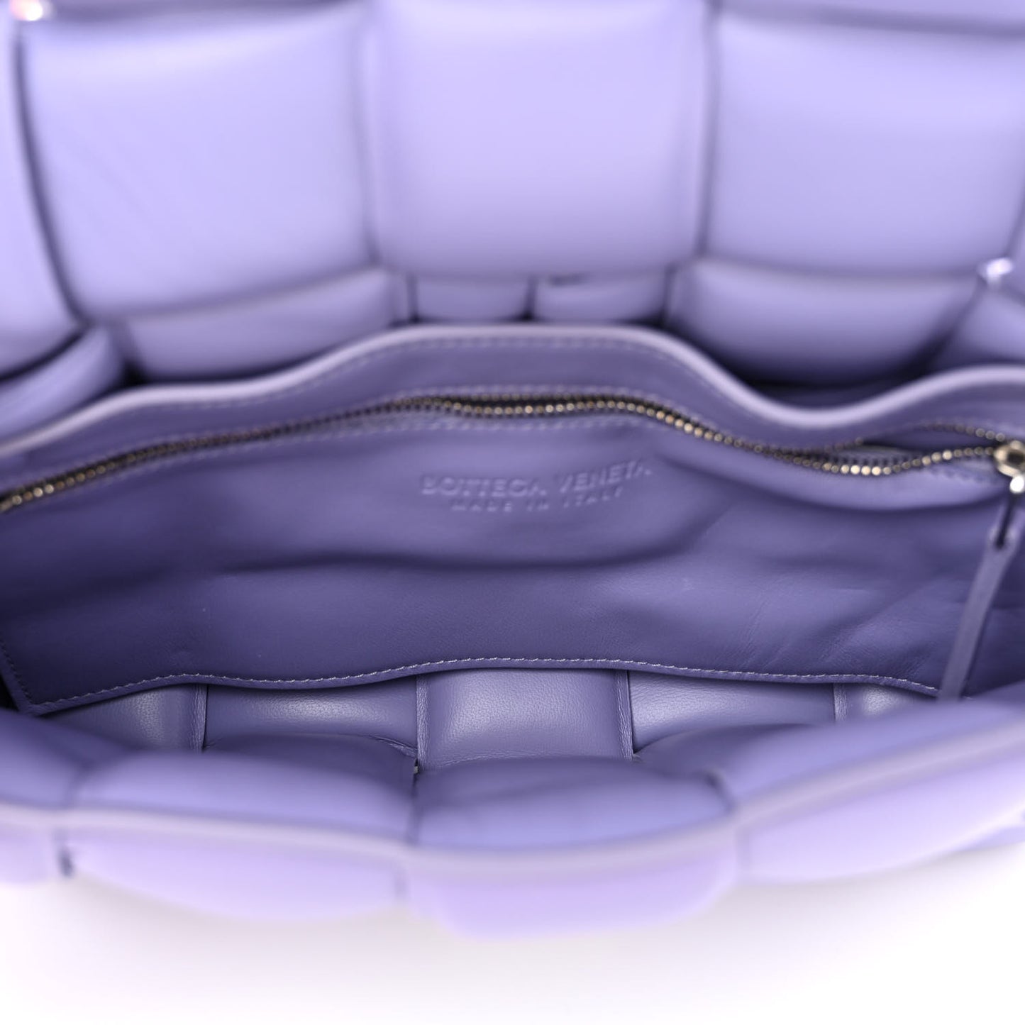 Nappa Maxi Intreccio Padded Cassette Crossbody Bag Lavender