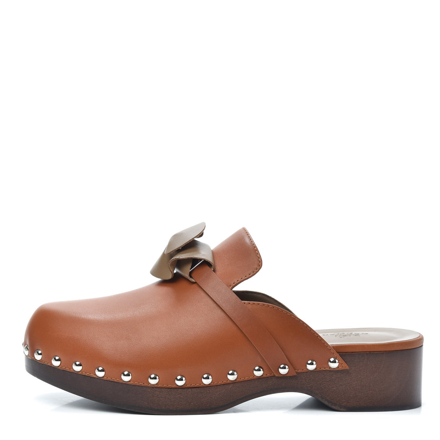 Heritage Calfskin Carlotta Mules 37 Naturel