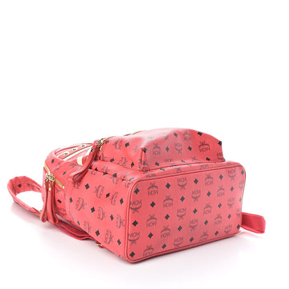 MCM Visetos Studded Medium Stark London Olympic Backpack Corail 4 of 13