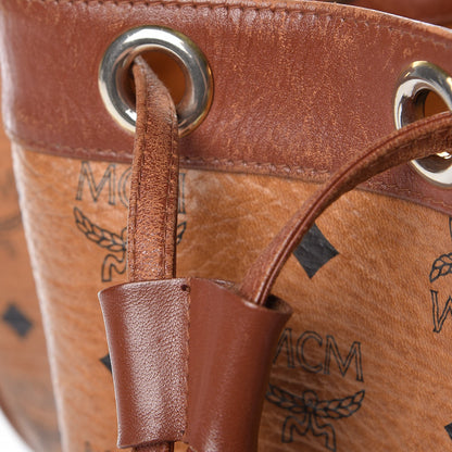 MCM Visetos Drawstring Bag Cognac 15 of 26