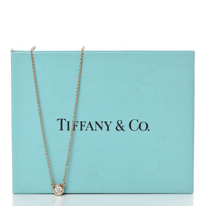 Tiffany 18K Rose Gold Diamond .17ct Elsa Peretti Diamonds by the Yard Pendant Necklace 9 of 9