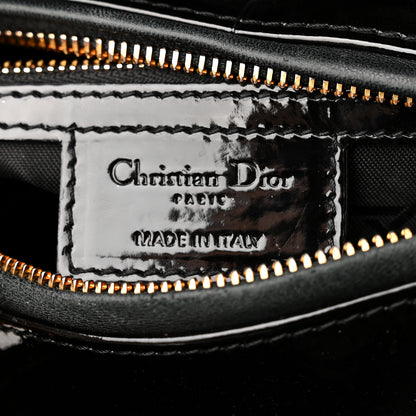 Christian Dior Patent Cannage Medium Lady Dior Black 6 of 11