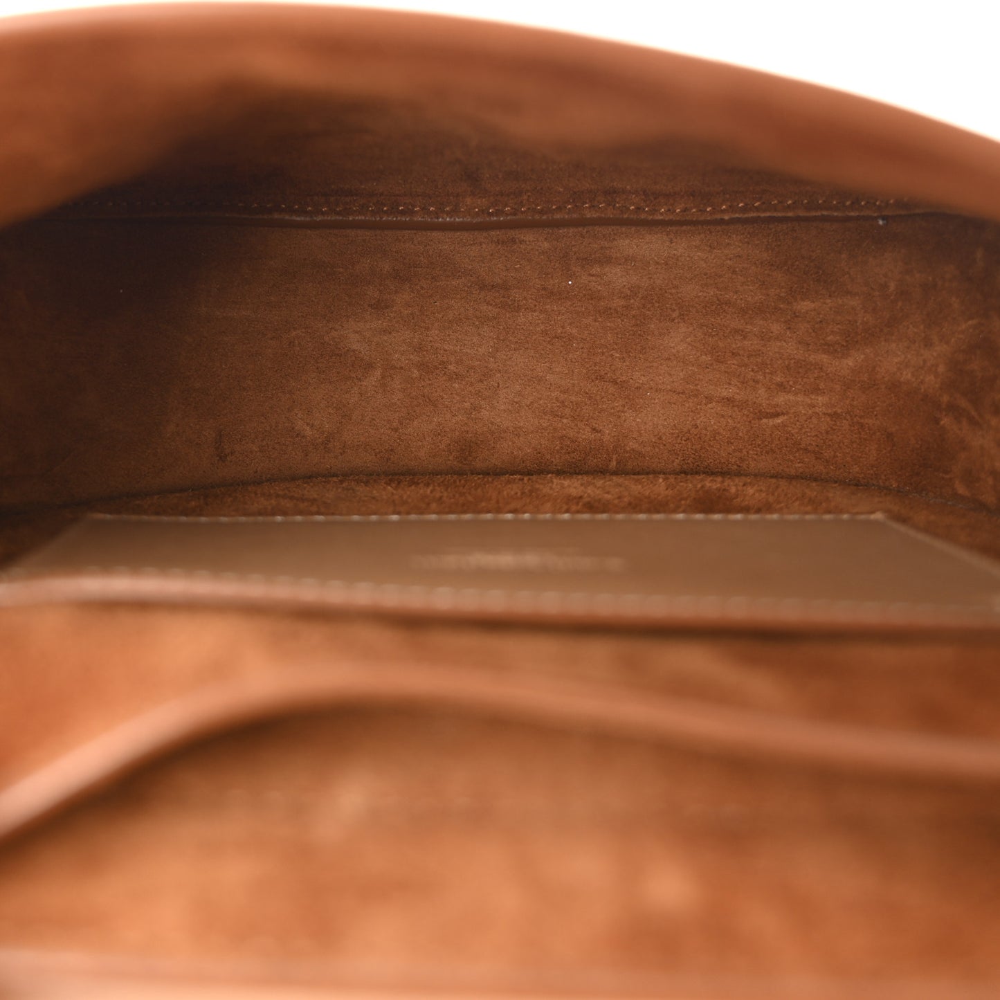 Smooth Vintage Calfskin Small Kaia Satchel Brown Gold