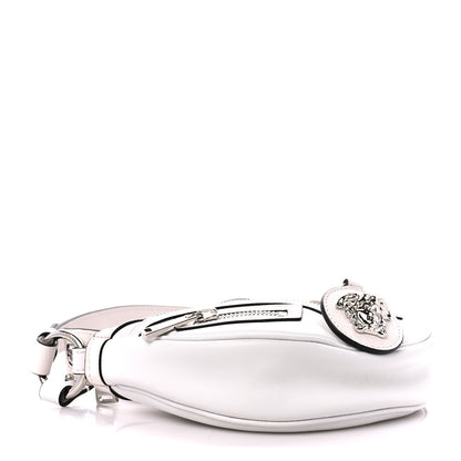 Versace Calfskin La Medusa Archive Hobo White 4 of 11