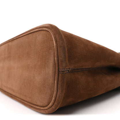 Prada Scamosciato Small Buckle Bag With Belt Cocoa Brown 9 of 9