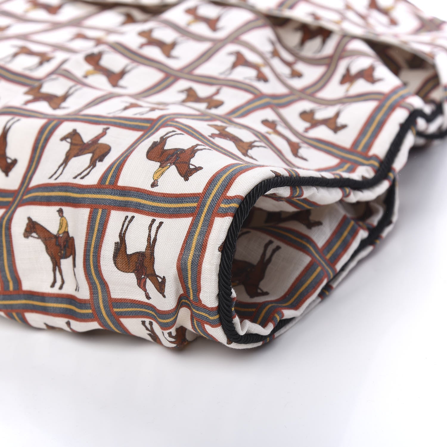 Gucci Equestrian Print Canvas Garment Weekend Travel Bag 8 of 9