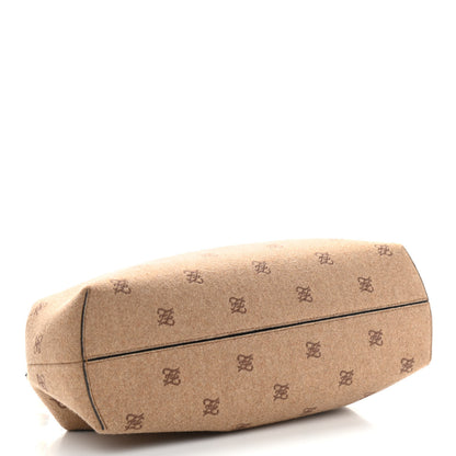Fendi Flannel Karligraphy Embroidered Medium Fendi First Camel 4 of 12