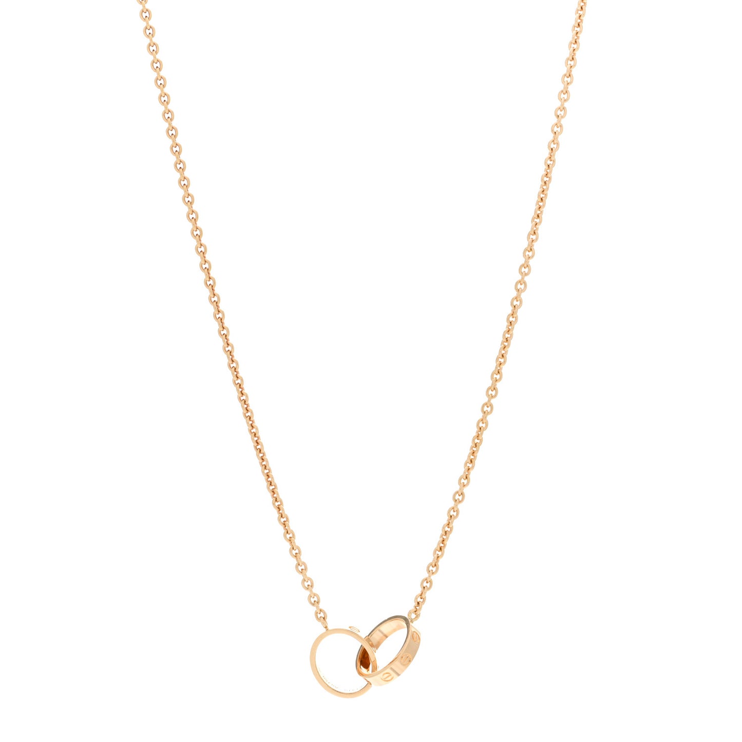 18K Yellow Gold Interlocking LOVE Necklace