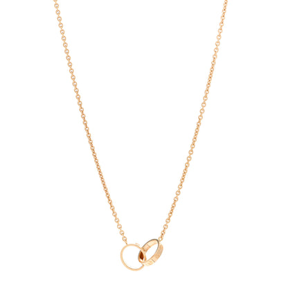 Cartier 18K Yellow Gold Interlocking LOVE Necklace 1 of 4
