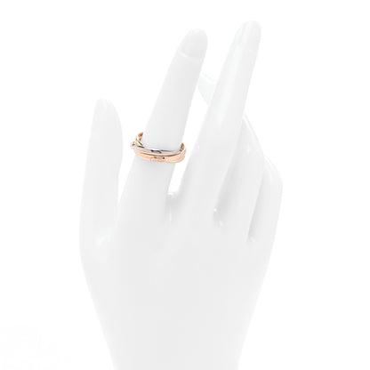 Cartier 18K Pink Yellow White Gold Small Trinity Ring 54 6.75 2 of 5
