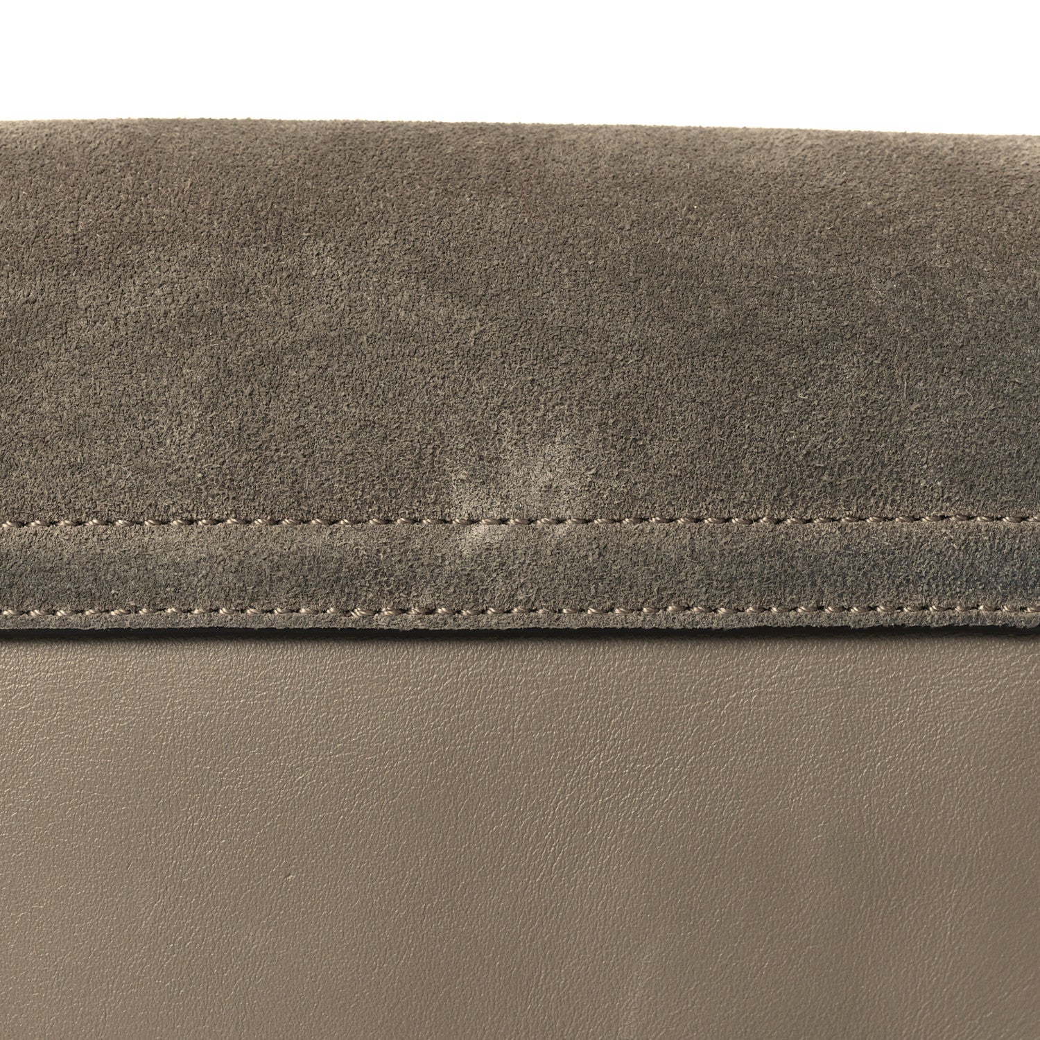 Chloe Suede Calfskin Small Faye Shoulder Bag Motty Grey 11 of 11