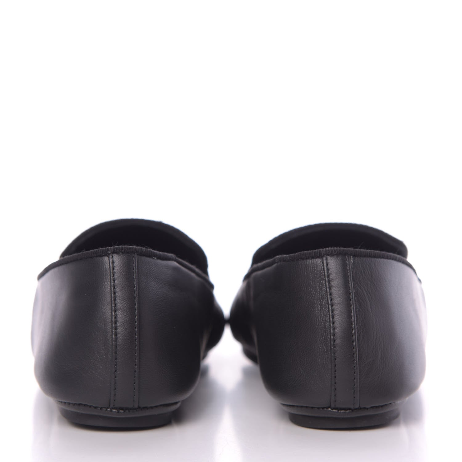 Chanel Lambskin Quilted Cap Toe Slipper With Pouch 37 Black 7 of 13