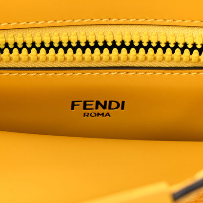Fendi Cuoio Romano Vitello Cover Sellerissima Monochrome Mini Peekaboo I SEE U Satchel Sunflower 7 of 10