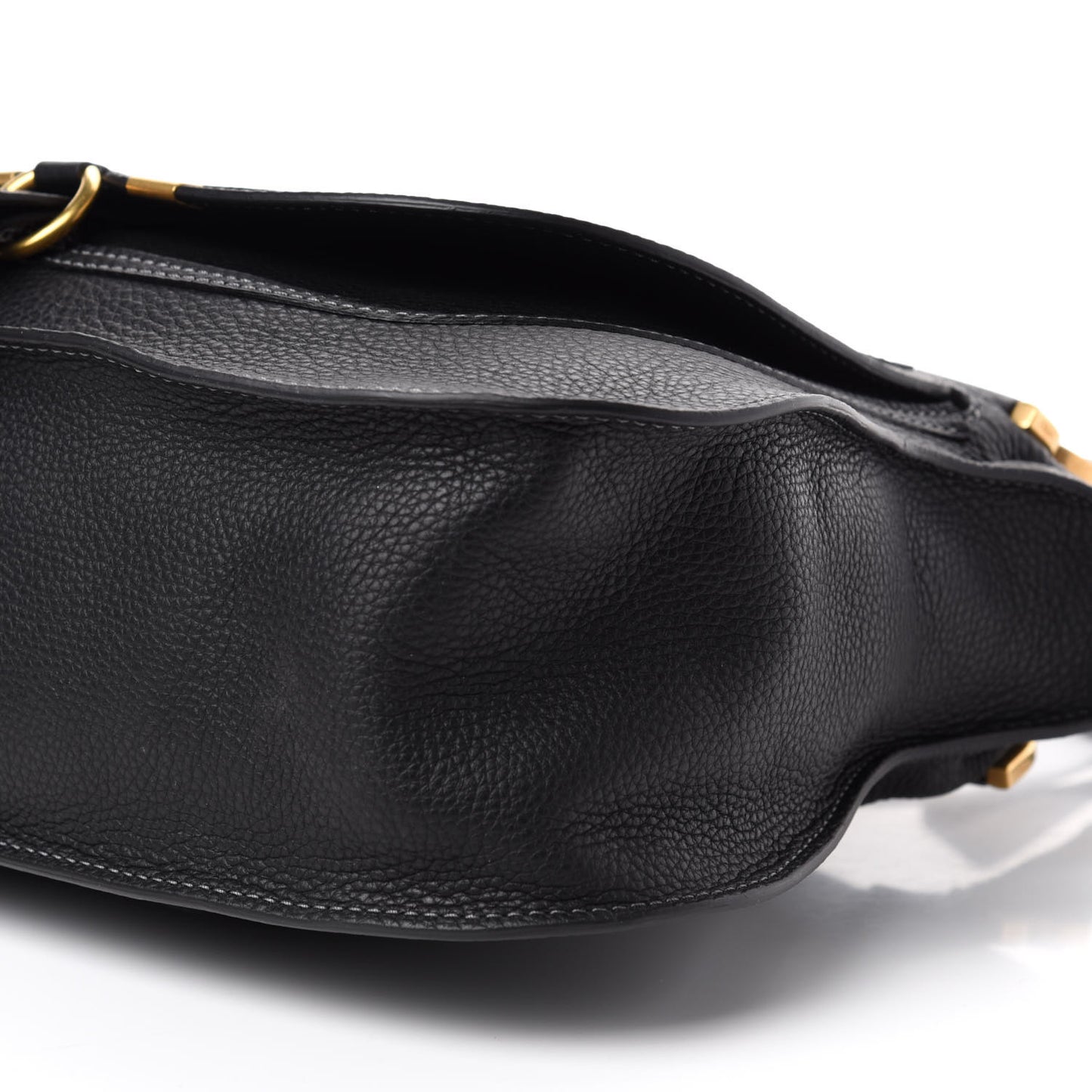 Calfskin Medium Marcie Satchel Black