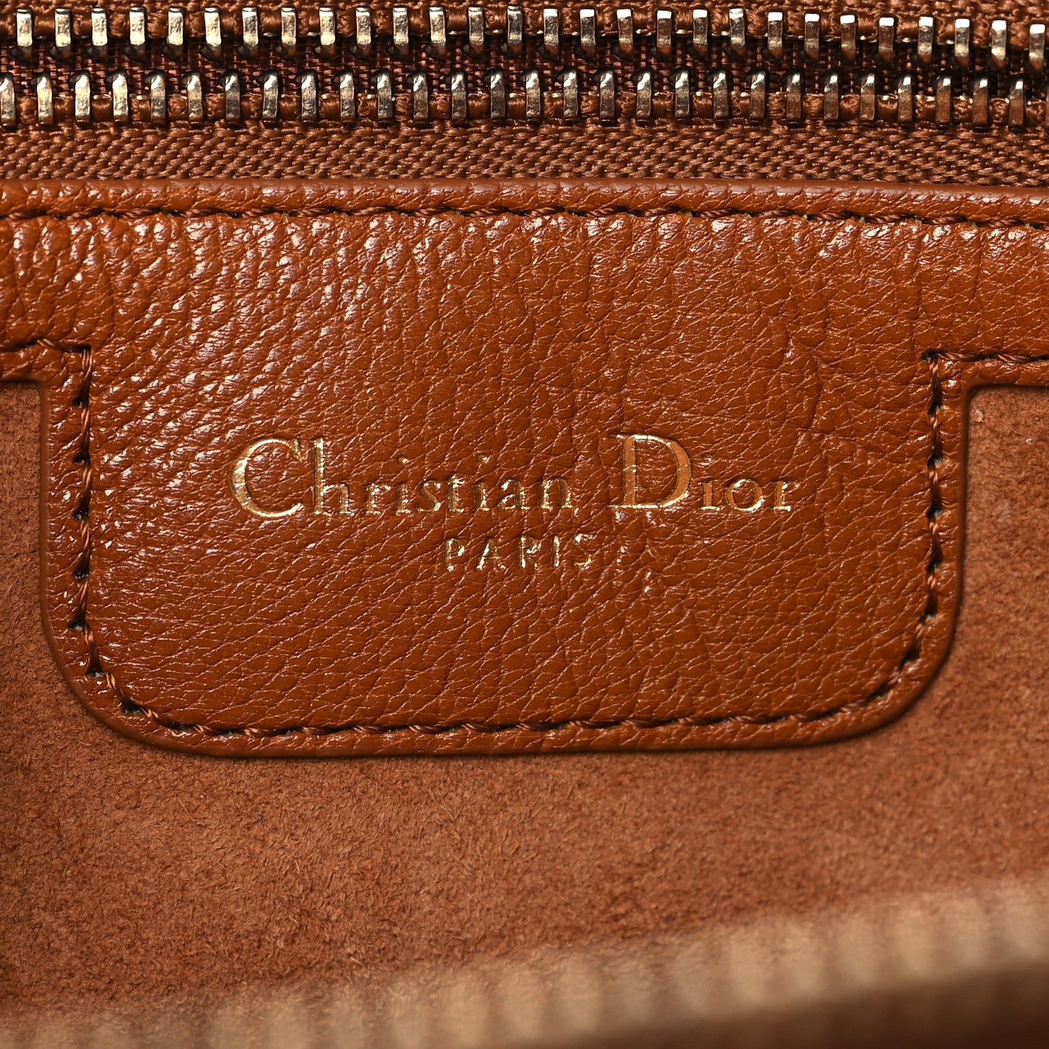 Christian Dior Goatskin Double Saddle Pouch Tan 7 of 11
