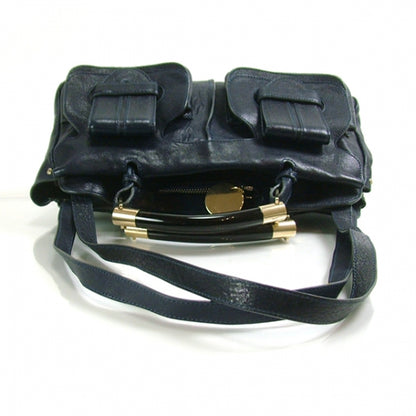 Chloe Lambskin Saskia Satchel Navy 4 of 11