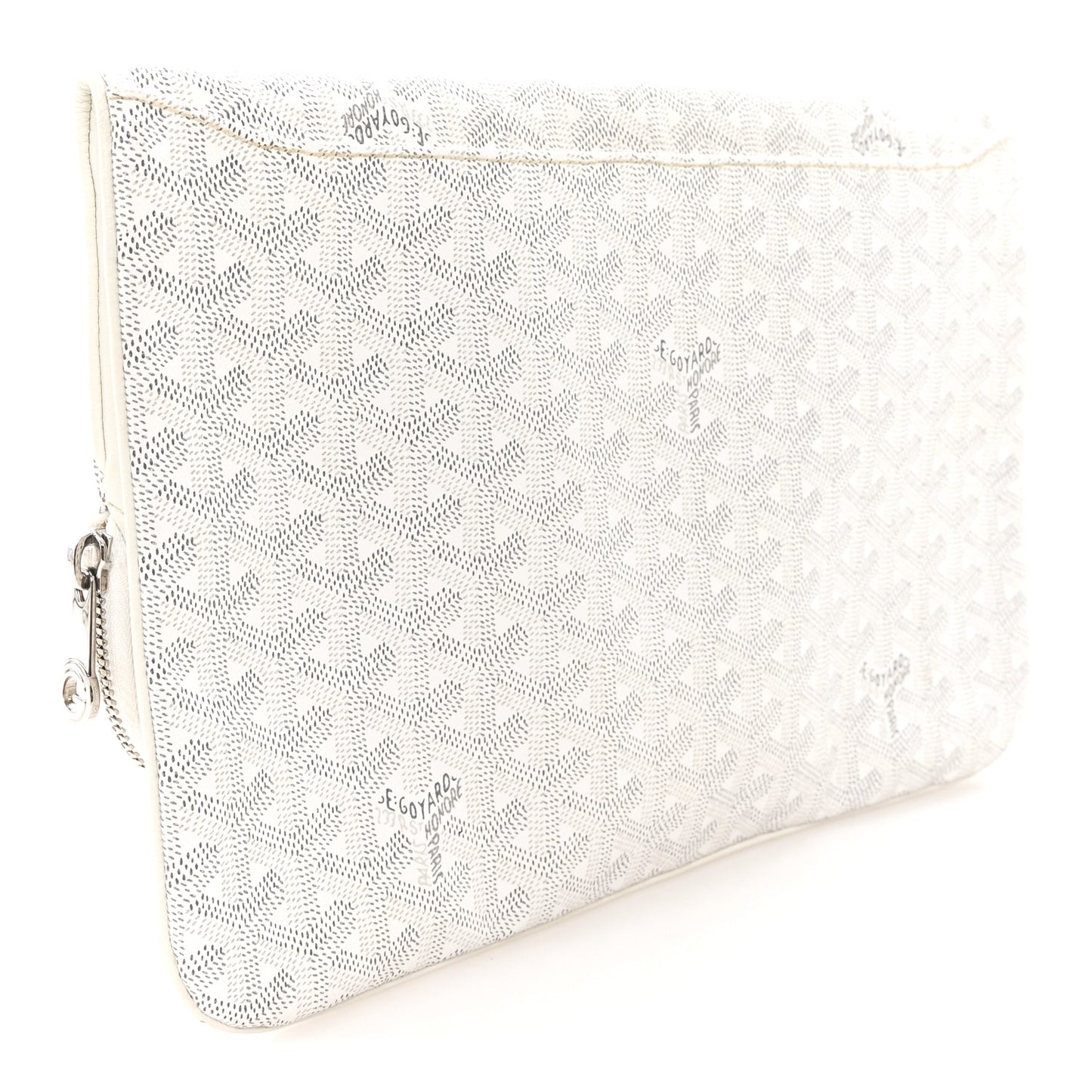 Goyardine Sainte Marie Soft Clutch White