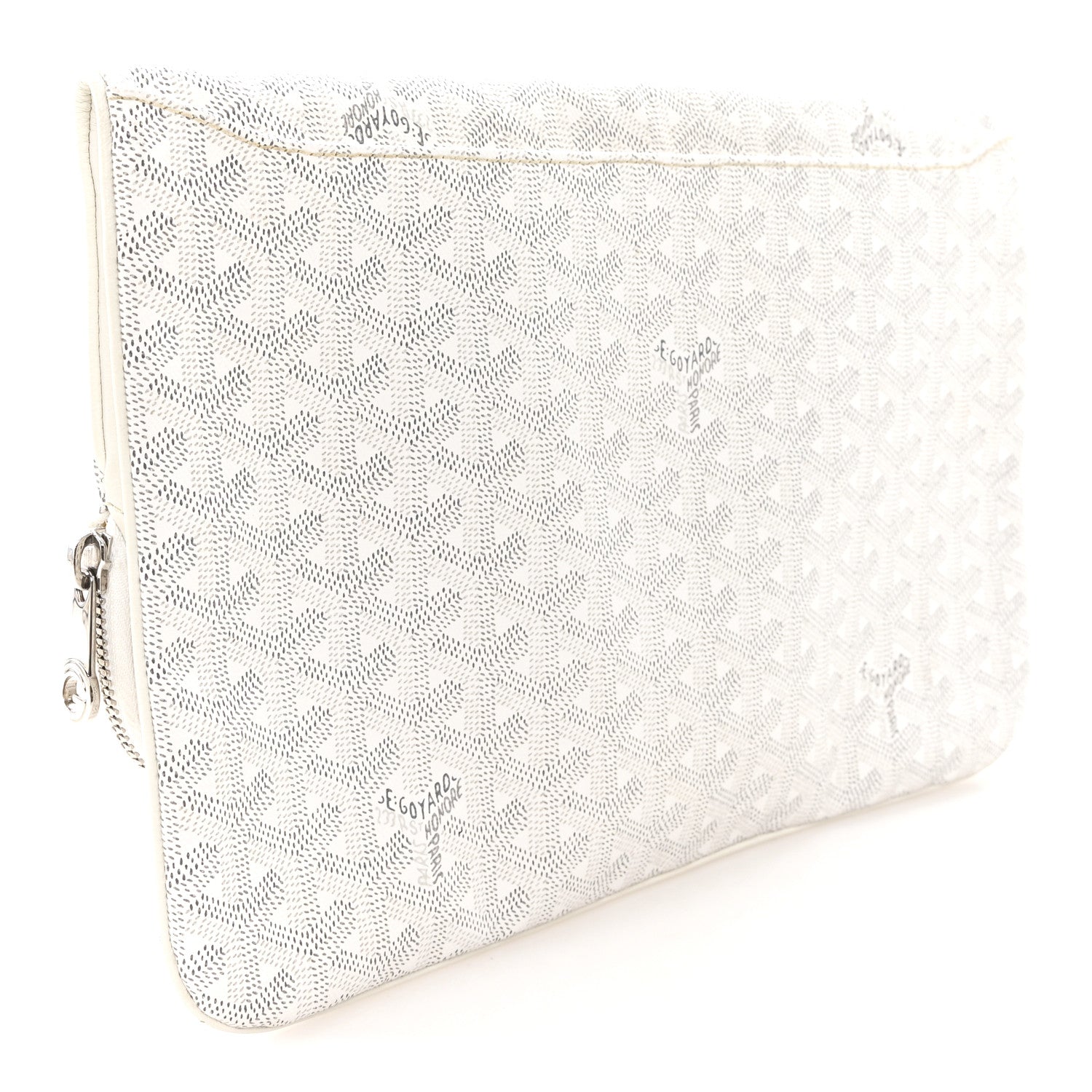 Goyard Goyardine Sainte Marie Soft Clutch White 3 of 7