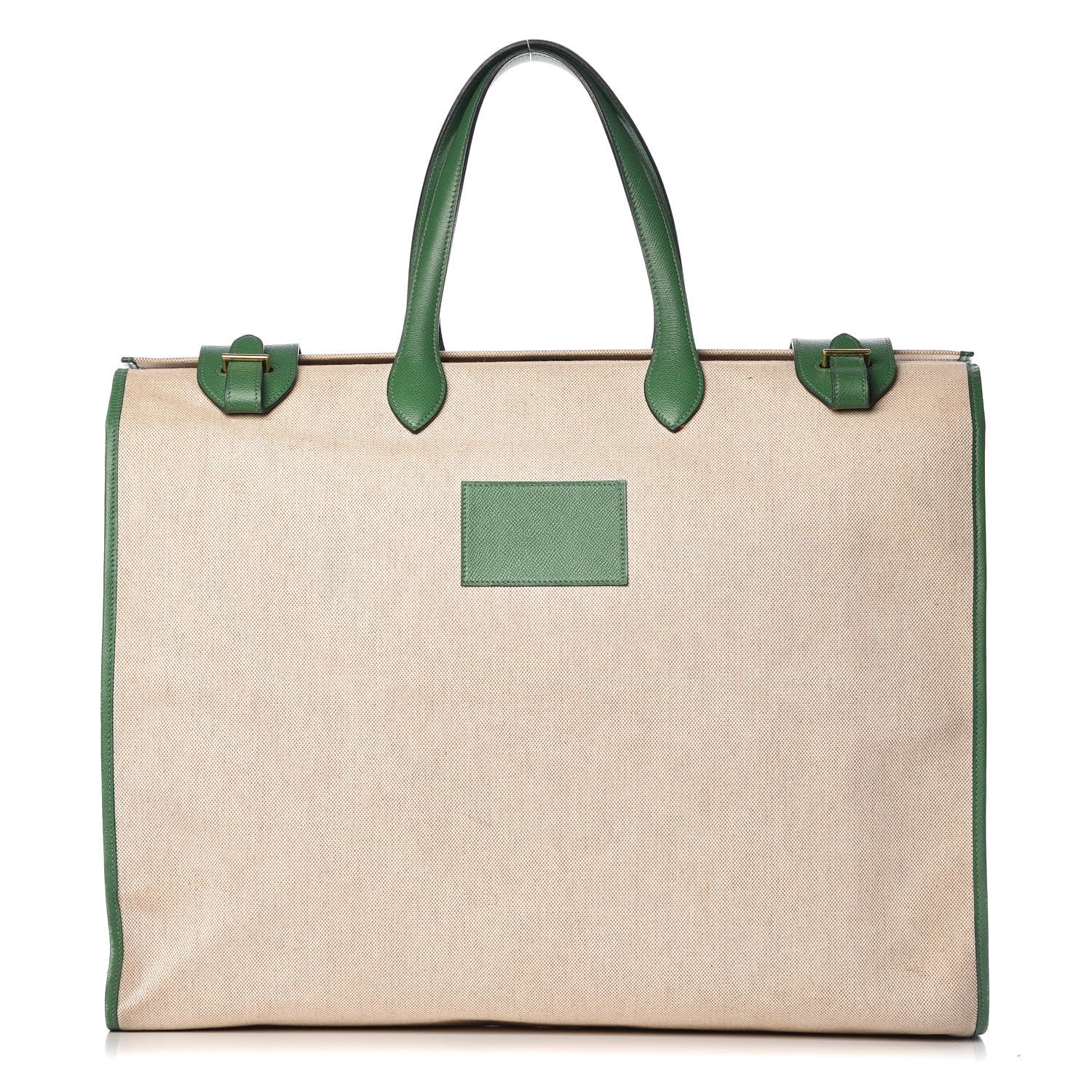 Hermes Courchevel Toile Cabas 50 Vert Clair 1 of 21