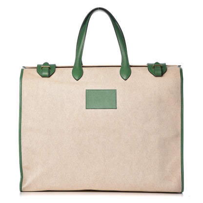 Hermes Courchevel Toile Cabas 50 Vert Clair 1 of 21