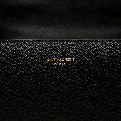 Saint Laurent Grain de Poudre Mini Classic Monogram Cassandra Top Handle Black 7 of 9