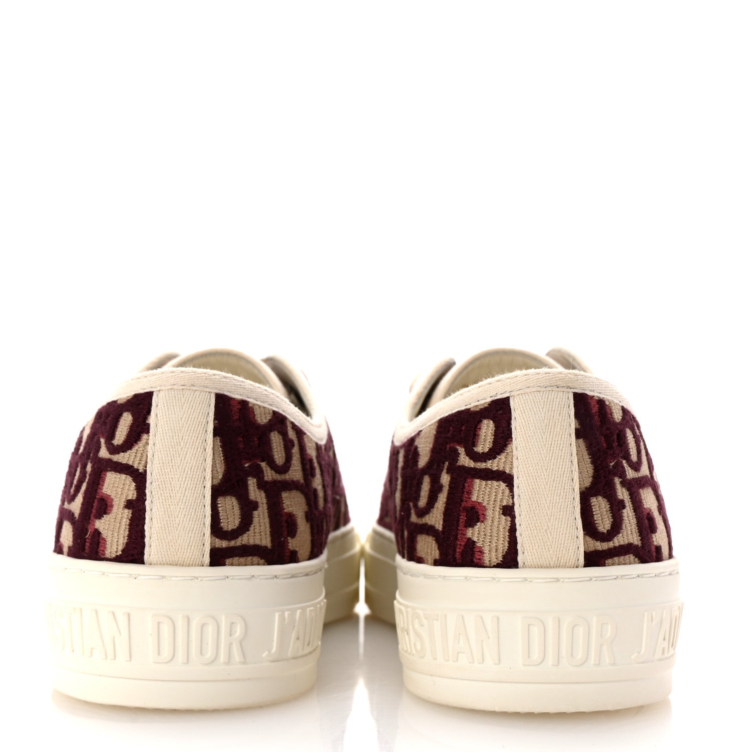 Christian Dior Canvas Oblique Walk'N'Dior Low Top Sneakers 36 Deep Amaranth 6 of 11