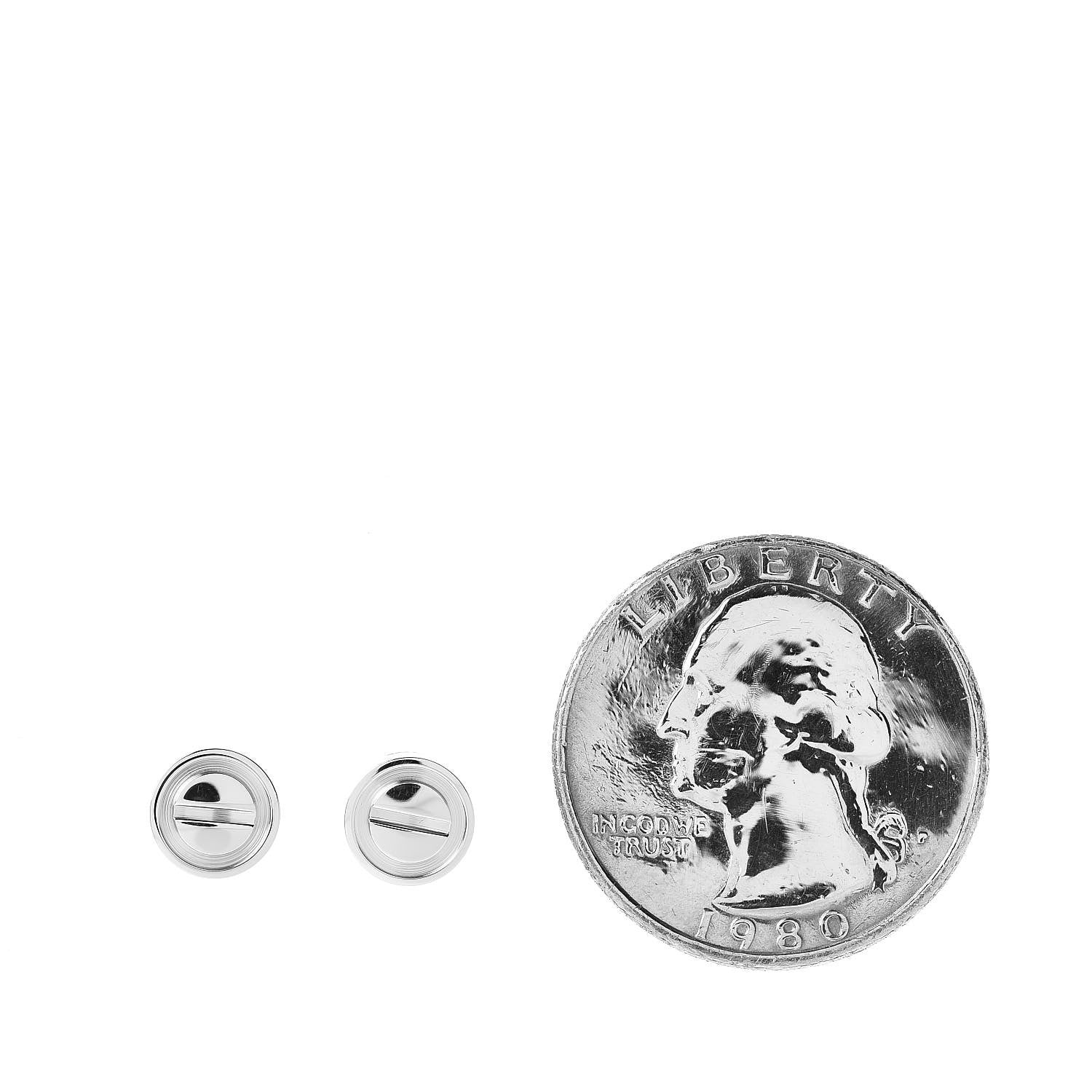 Cartier 18K White Gold LOVE Earrings 2 of 5