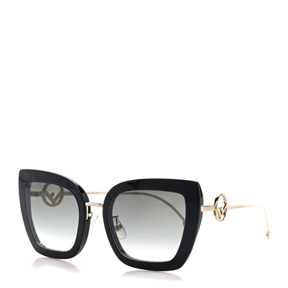 Fendi Acetate Metal F is Fendi Square Cat Eye Sunglasses FF 0424/F/S Black 1 of 7