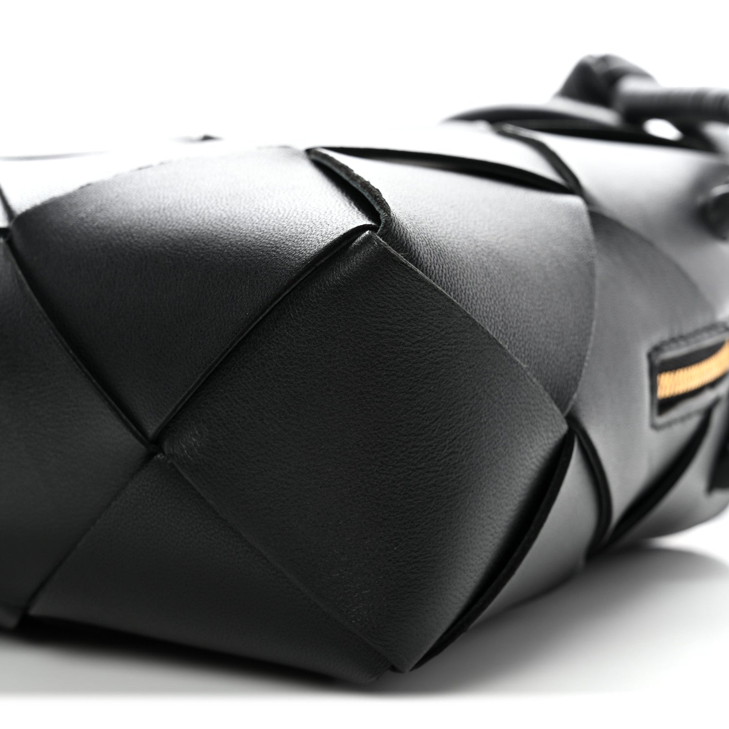 Bottega Veneta Lambskin Maxi Intrecciato Small Cassette Camera Bag Black 23 of 25