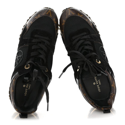 Louis Vuitton Suede Monogram Run Away Sneakers 36.5 Black 2 of 9