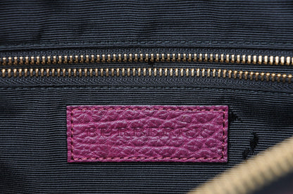 Burberry Heritage Grain Small Orchard Bowling Bag Damson Magenta 7 of 9