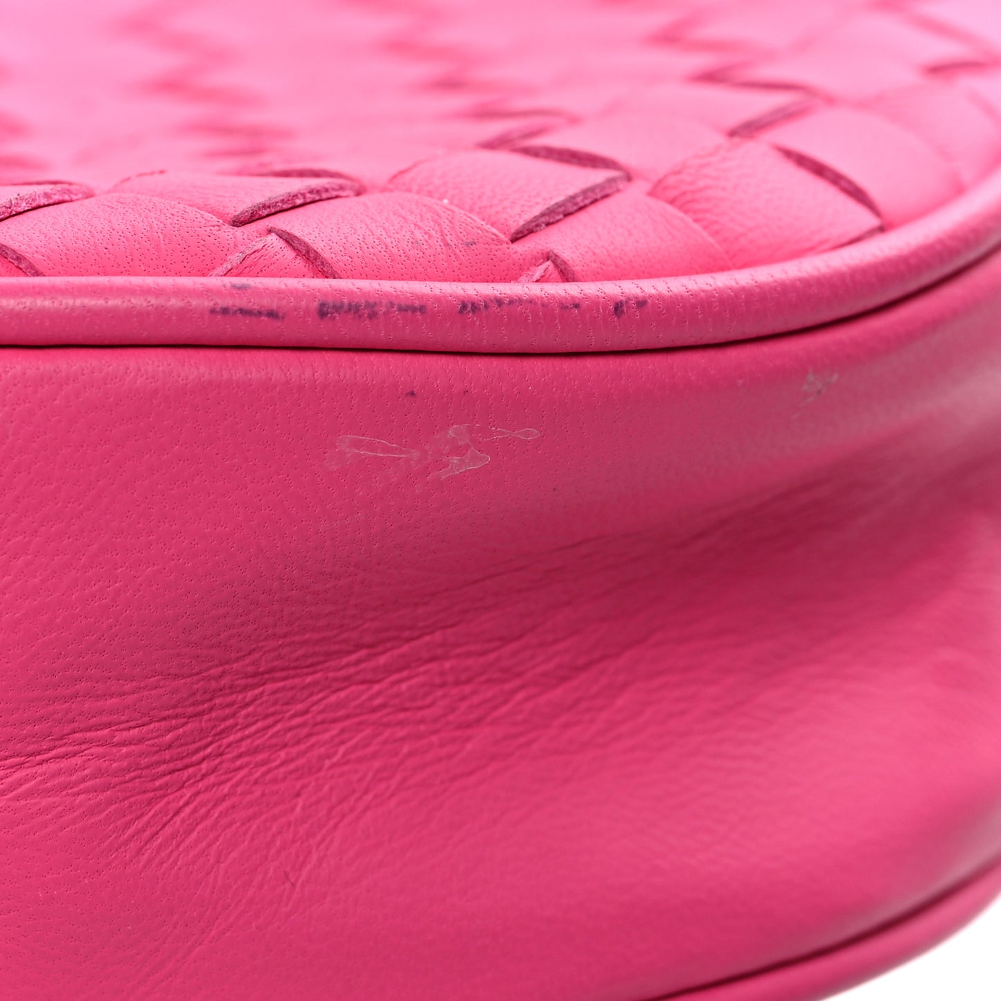 Nappa Intrecciato Belt Bag Rosa Shock