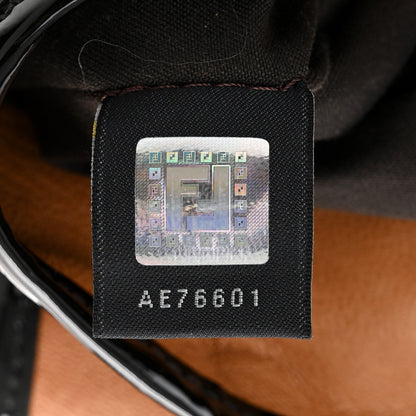 Fendi Nappa Patent B Bag Osso Black 7 of 14