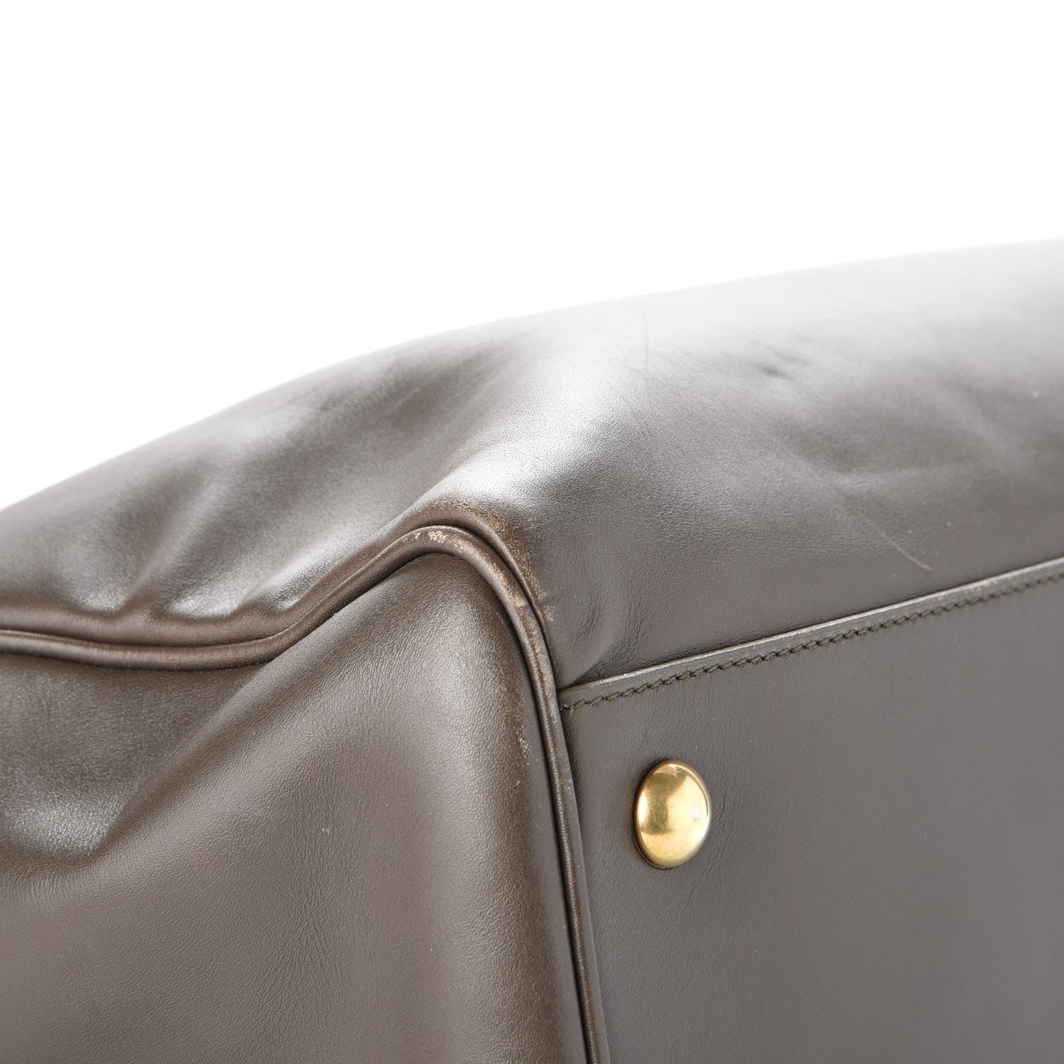Saint Laurent Calfskin Classic Duffle 12 Earth 9 of 12