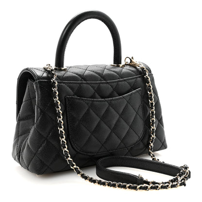 Chanel Caviar Quilted Mini Coco Handle Flap Black 3 of 10